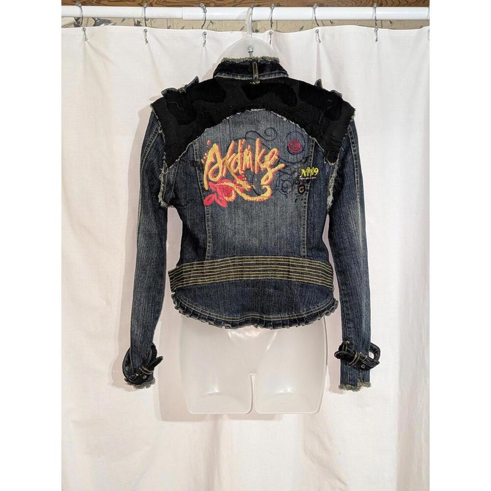 VTG Y2K 90s Akdmks/Akademiks Denim Jean Jacket Vest W/ Detachable Sleeves